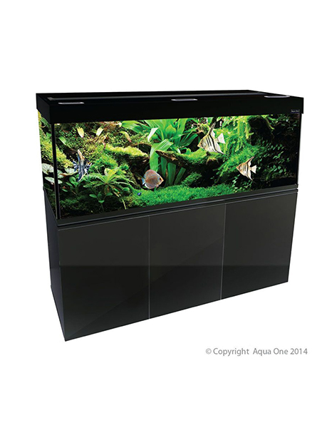 Aqua One Brilliance 150 Black Aquarium Set LED