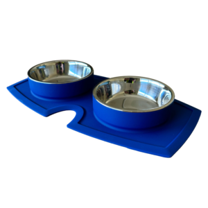 Vacumatt Silicone Double Diner - Blue 225ml x 2