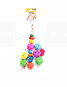 Avi One Leather Rope Coloured Wood Ball 30cm