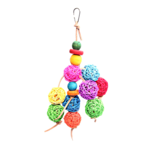 Avi One Leather Rope Coloured Wood Ball 30cm