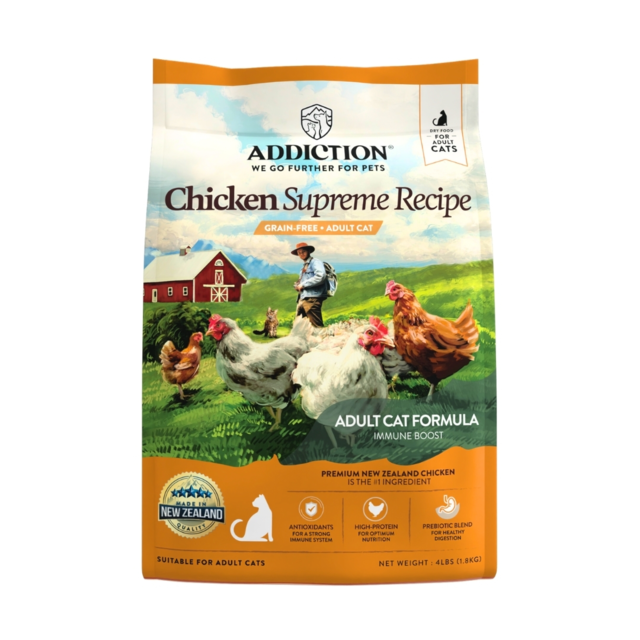 Addiction Grain-Free Chicken Supreme Recipe Adult Dry Cat Food 1.8kg