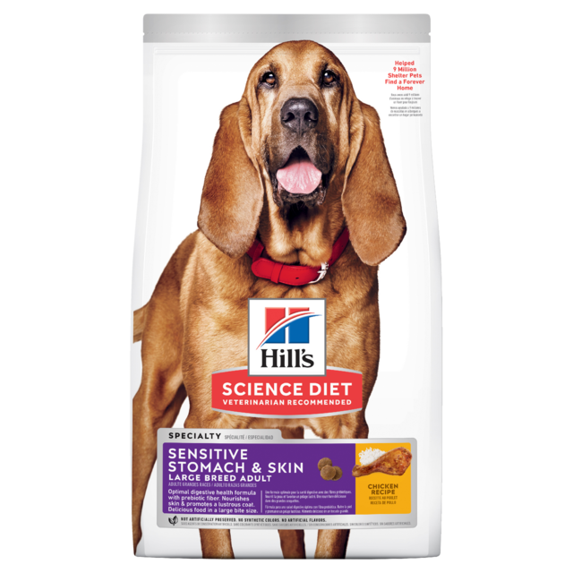 Hill's Science Diet Adult Sensitive Stomach & Skin Large Breed Chicken Recipe Dry Dog 13.6kg