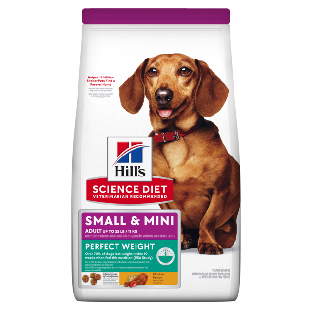 Hill's Science Diet Adult Perfect Weight Small & Mini Dry Dog Food 1.8kg