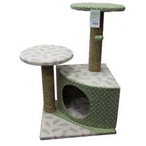 Tigga Cat Scratch 2 Platforms & Poles with Cubby 50*36*H64cm