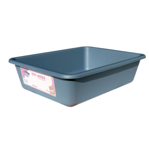 Cat Litter Tray 40x30x10cm - Blue ^Med