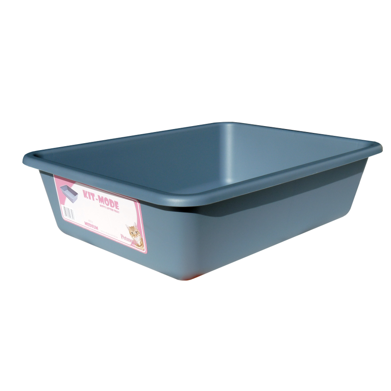 Cat Litter Tray 40x30x10cm - Blue ^Med