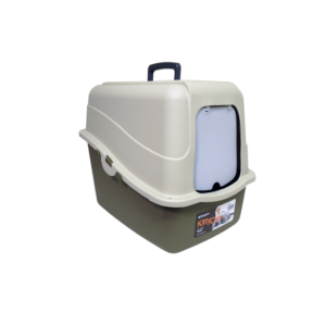 Hooded Litter Pan 48x38x43cm - Warm Gray Base