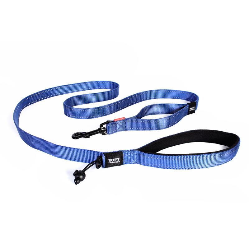 Ezydog Leash Soft Trainer 25mm Blue ^TSTC25SB