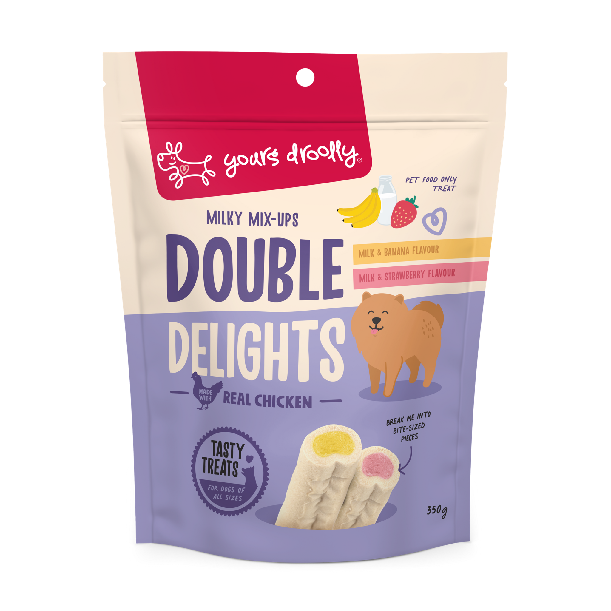 Yours Droolly Double Delight Milky Mix Ups 350g