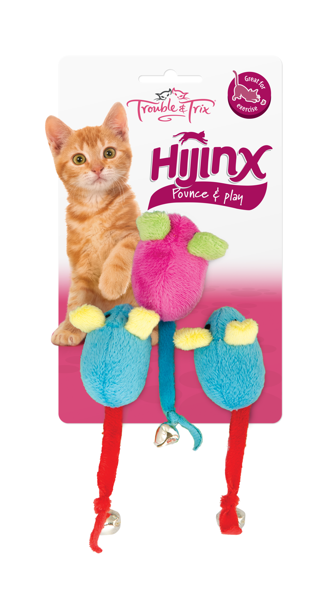 Trouble Trix HiJinx Mice Bell 3pk