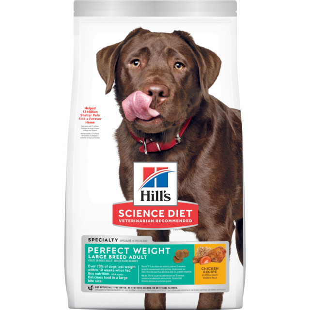 Hill's Science Diet Adult Perfect Weight Large Breed Chicken Recipe Dry Dog Food 11.34kg