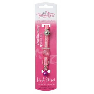 Trouble and Trix High Street Princess Cat Collar Pink