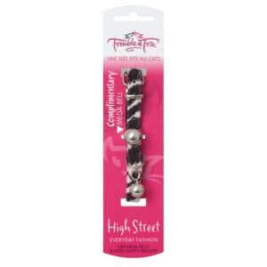 Trouble and Trix High Street Zebra Cat Cat Collar