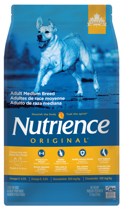 Nutrience Original Chicken & Brown Rice Adult Medium Breed Dry Dog Food 11.5kg