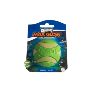 Chuckit Max Glow Ultra Squeaker Ball Med - 1pk ^43142