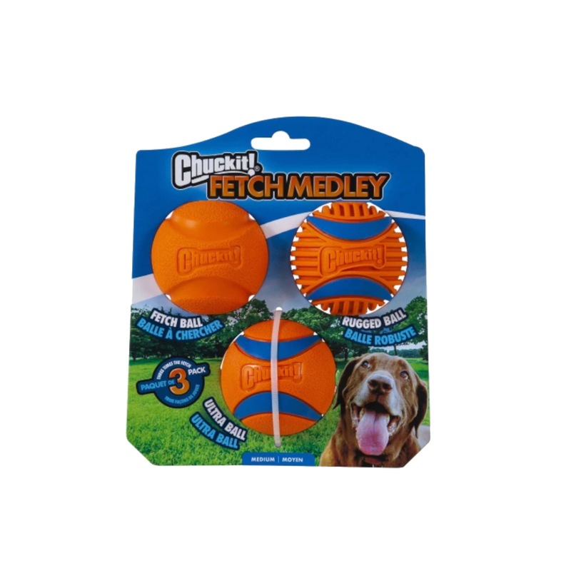 Chuckit Fetch Medley Gen3 3pk ^47089