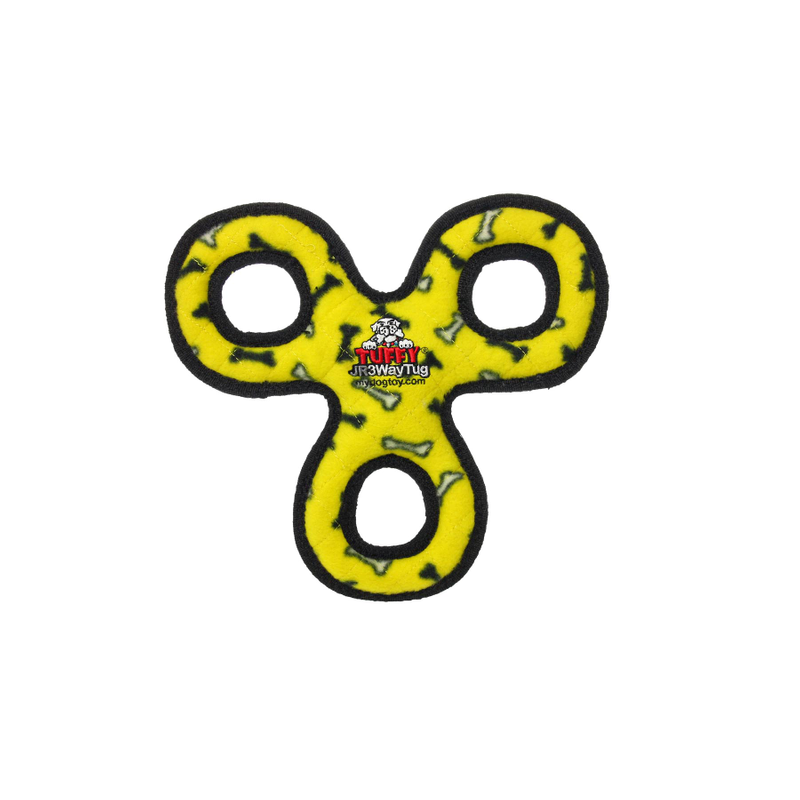 Tuffy Junior 3 way Tug - Yellow Bones #8