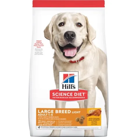 Hill's Science Diet Adult Light Large Breed Dog Food 12kg