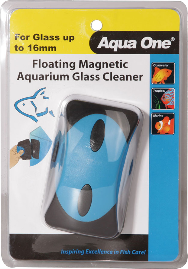 Aqua One Floating Magnet Cleaner (XL) For Up 16mm Glass
