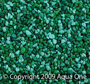 Aqua One Gravel - Mixed Aqua + Green 2kg (2mm)