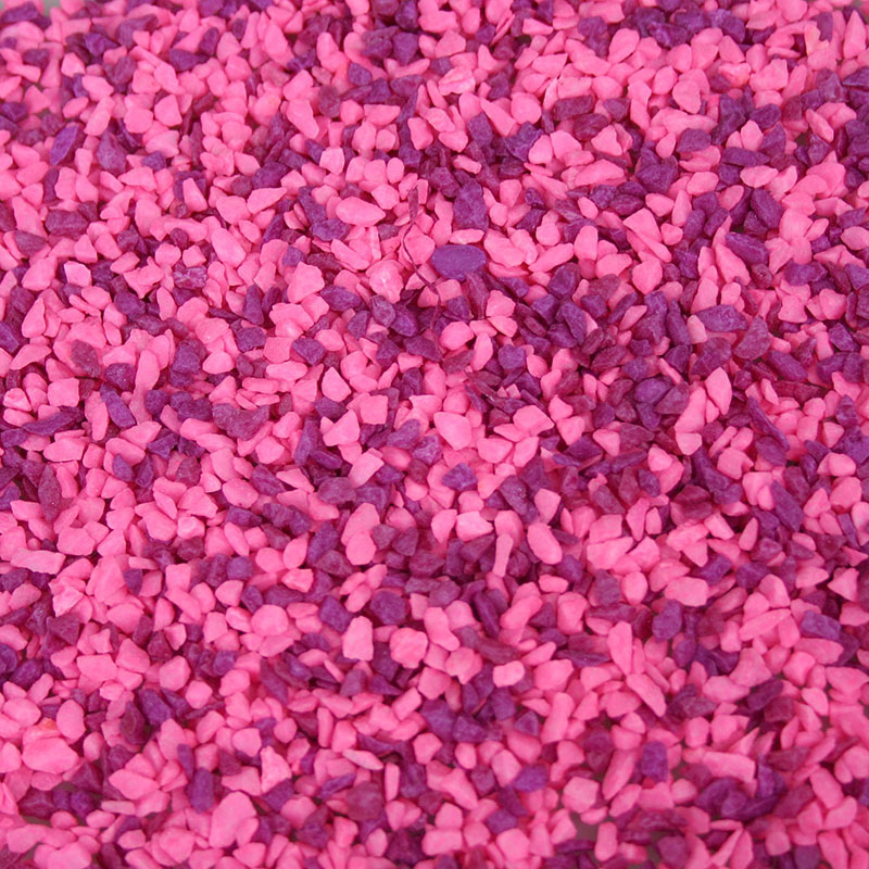 Aqua One Gravel - Mixed Pink + Purple 2kg (2mm)