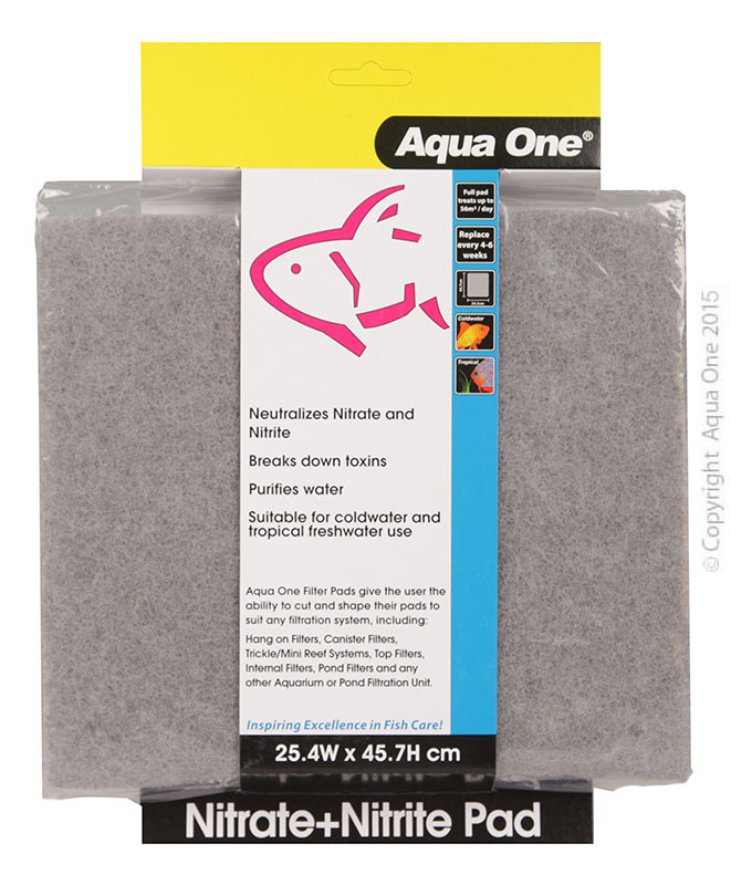 Aqua One Nitrite Nitrate Pad - Self Cut Filter Pad 25.4x45.7cm