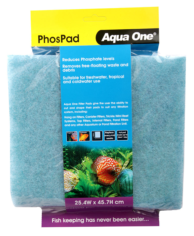 Aqua One Phos Pad - Self Cut Filter Pad 25.4 X 45.7 Cm