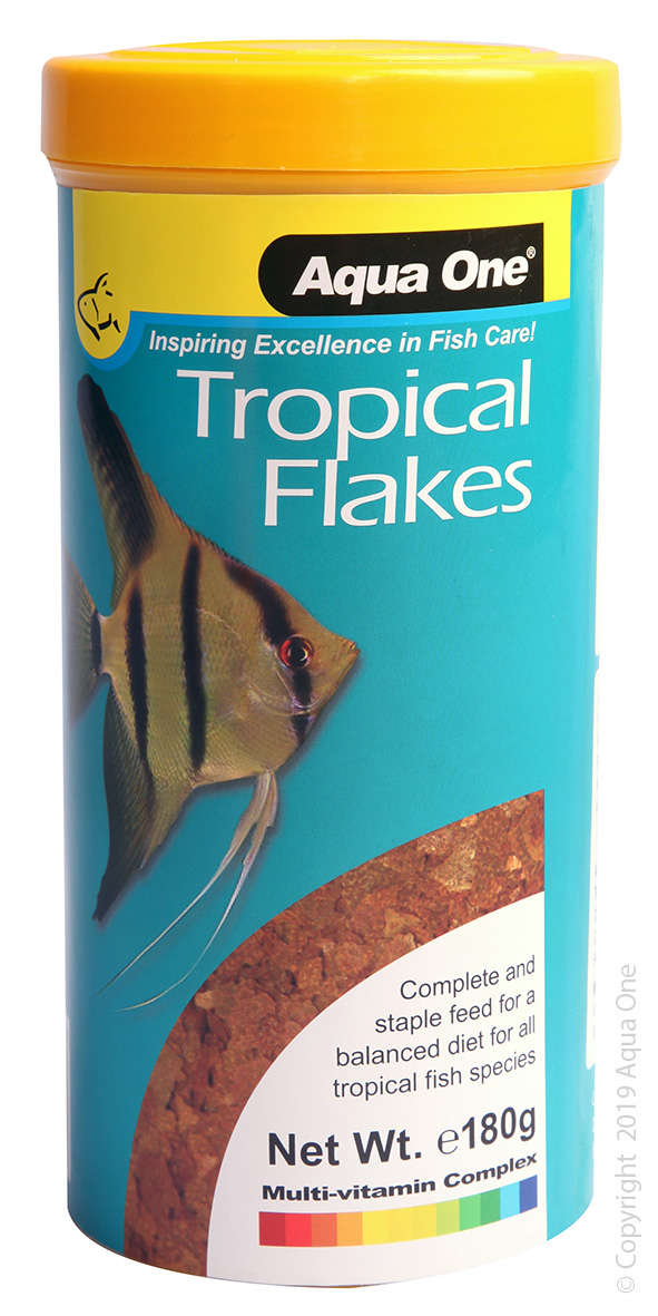 Aqua One Tropical Flake Fish Food 180 G