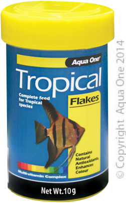 Aqua One Tropical Flake Fish Food 10gm