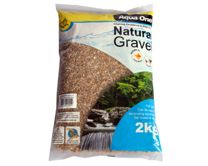 Aqua One Gravel - Natural Gold Mix 2kg