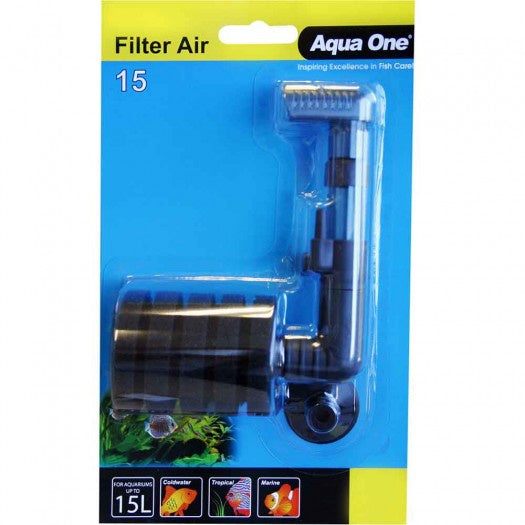 Aqua One Filter Air 15 Sponge Air Filter Suit Up To 15L