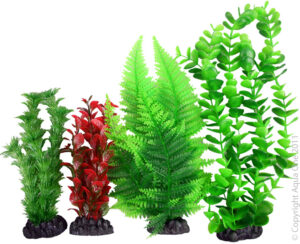Aqua One Plastic Plant - 4pk Mix 3