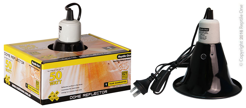 Reptile One Heat Lamp Holder Ceramic Suit Up To 50W E27 Screw Fitting