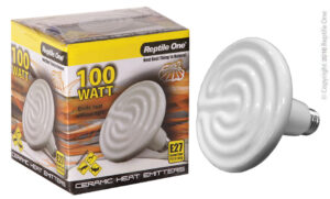 Reptile One Heat Lamp Ceramic 100W E27 Screw Fitting