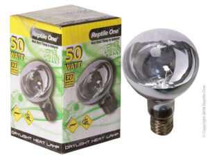 Reptile One Heat Lamp Day Light 50W E27 Screw Fitting