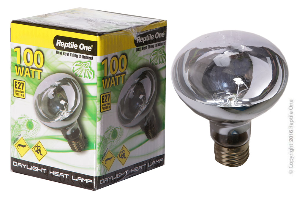 Reptile One Heat Lamp Day Light 100W E27 Screw Fitting