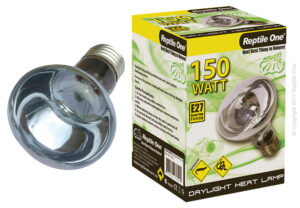 Reptile One Heat Lamp Day Light 150W E27 Screw Fitting