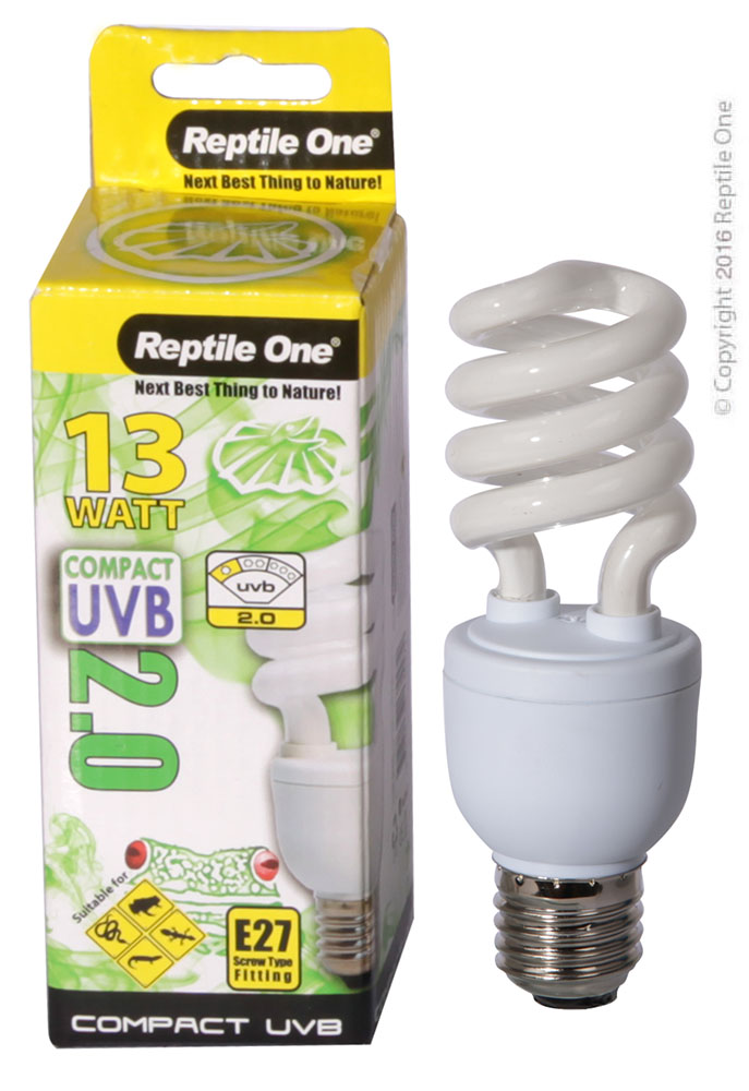Reptile One Bulb Compact UVB 2.0 13W E27 Fitting