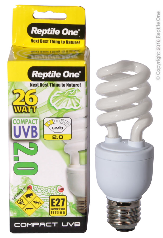 Reptile One Bulb Compact UVB 2.0 26W E27 Fitting