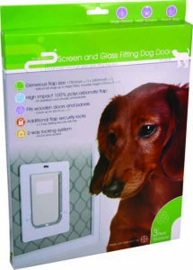 Pet-corp Dog Door - PC10S-W Screen Fitting White Small