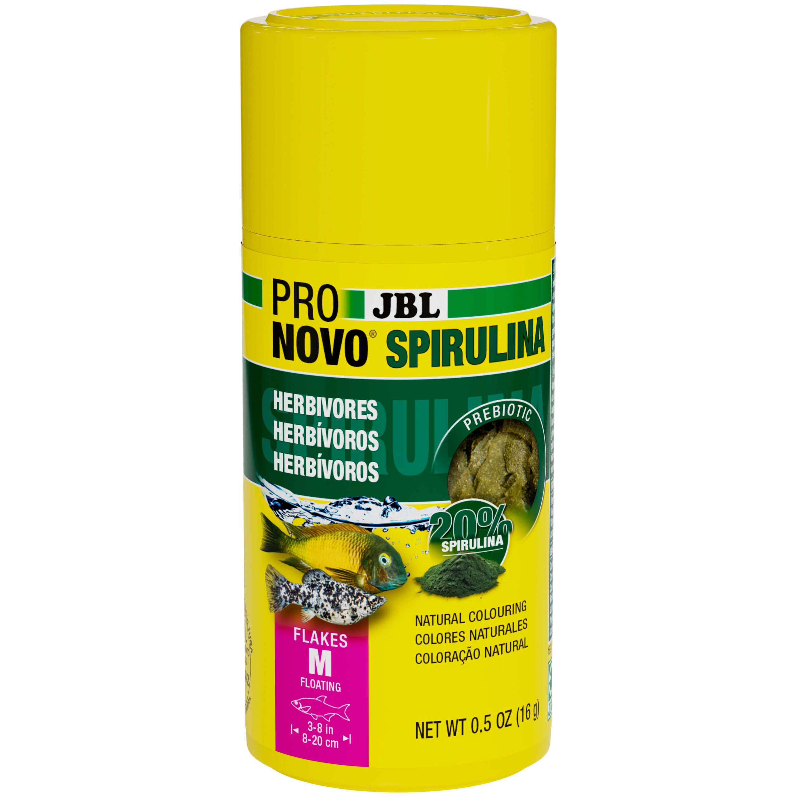 JBL PRONOVO Spirulina 100ml (16g) M Flakes (main Food)