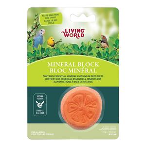 LW Bird Treat Natures Mineral Block Orange