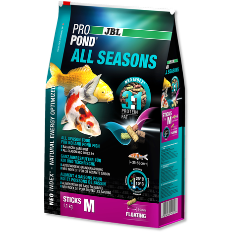 JBL ProPond All Seasons M 32L 5.8kg Sticks