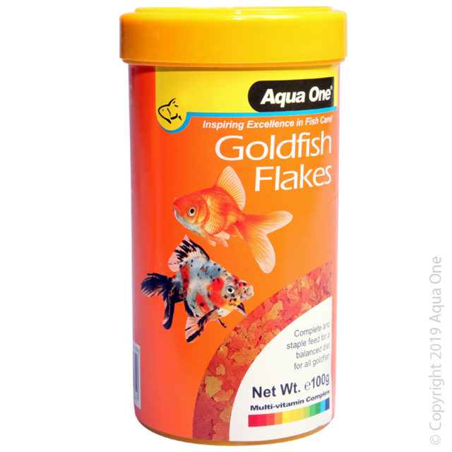 Aqua One Goldfish Flake Fish Food 100G