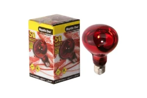 Reptile One Heat Lamp Infrared Medi Lamp 50W E27 Screw Fitting