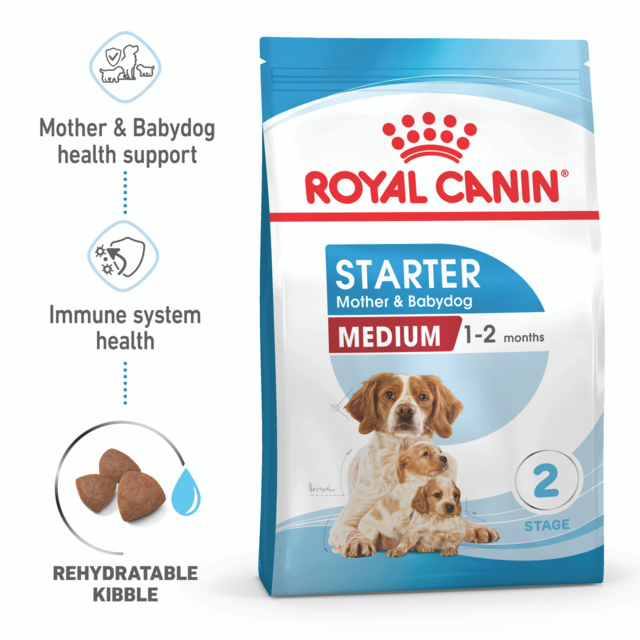 Royal Canin Medium Starter Mother & Babydog Dry Dog Food 15kg