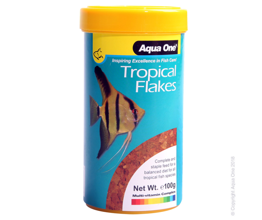 Aqua One Tropical Flake Fish Food 100G