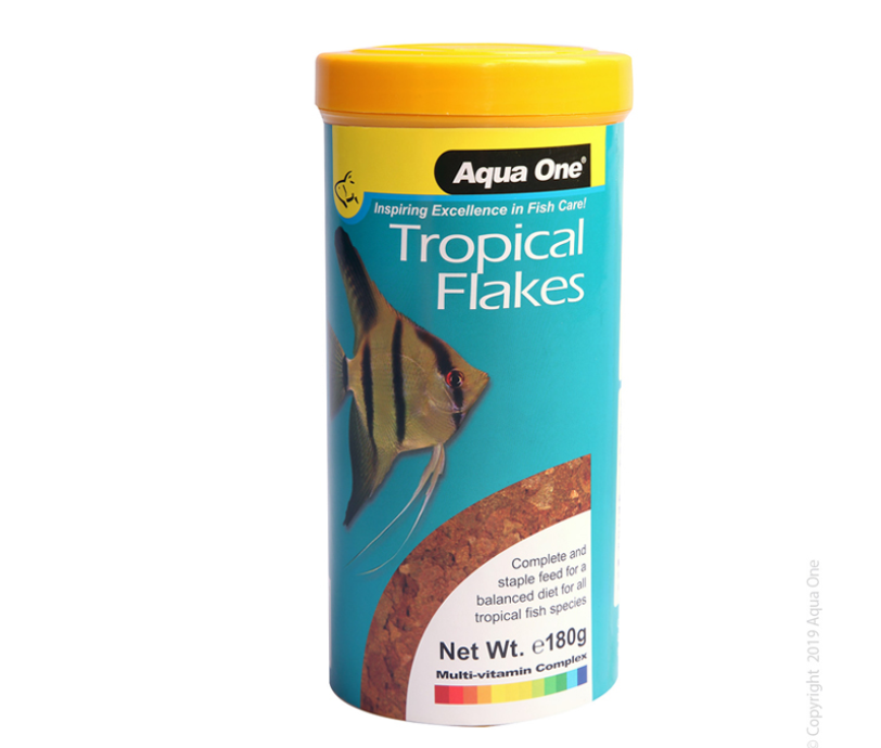 Aqua One Tropical Flake Fish Food 180 G
