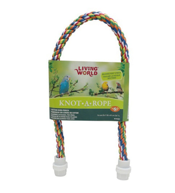 Living World Knot A Rope Perch 66cm x 16mm Banana Scented