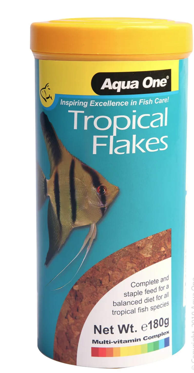 Aqua One Tropical Flake Fish Food 180 G
